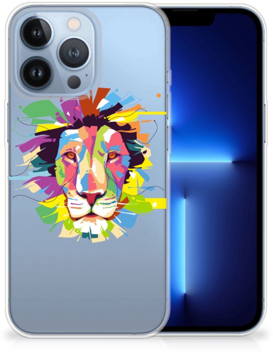Apple iPhone 13 Pro Telefoonhoesje met Naam Lion Color