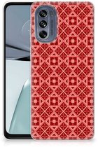 Protection Housse pour Motorola Moto G62 5G Coque Téléphone Batik Rouge