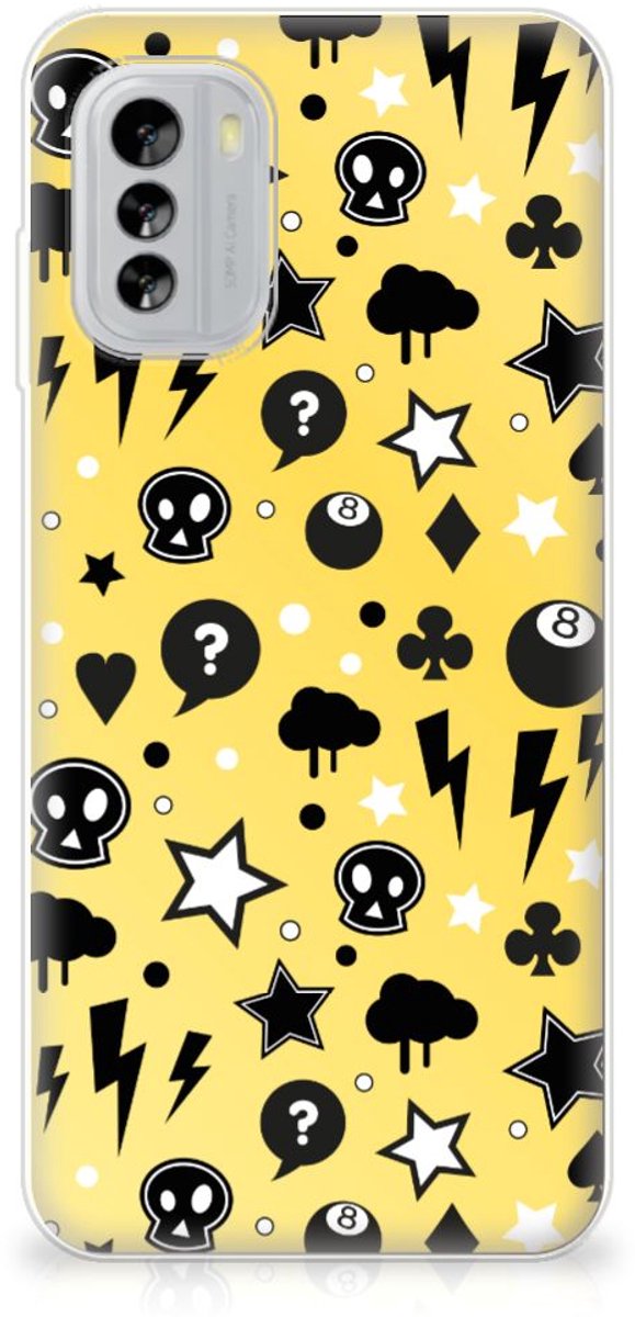 Silicone Back Case Nokia G60 Punk Geel