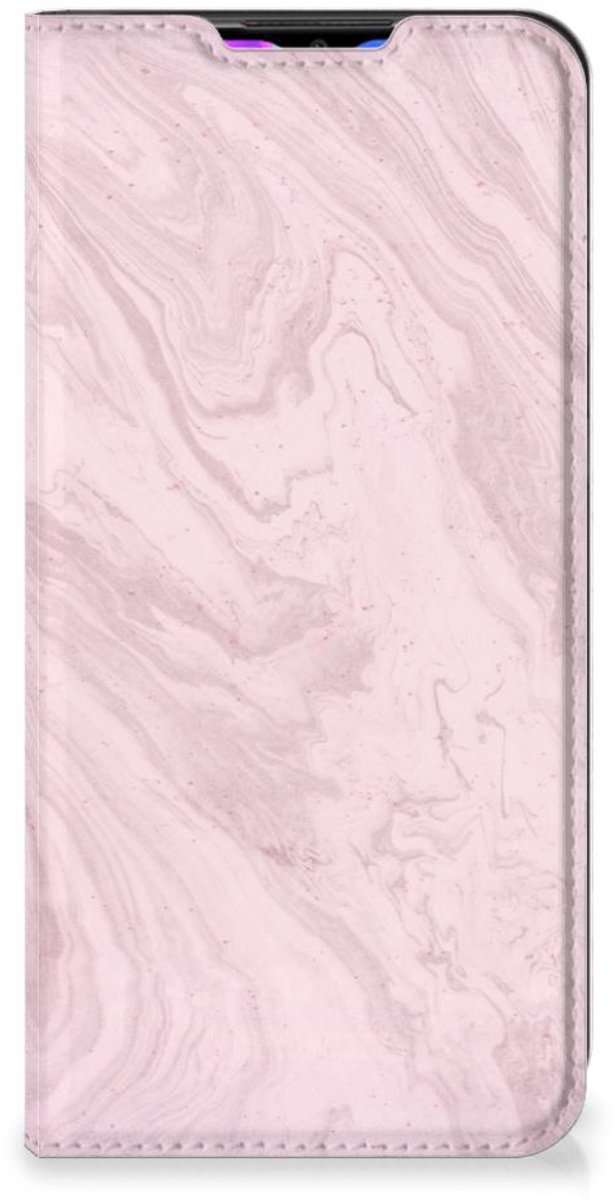 Xiaomi Redmi 9 Standcase Marble Pink - Origineel Cadeau Vriendin