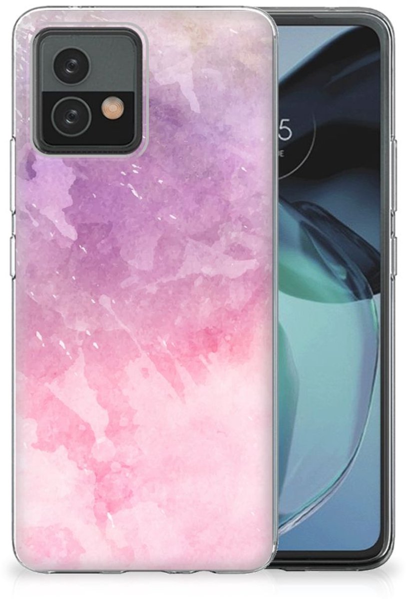 Hoesje maken Motorola Moto G72 Pink Purple Paint