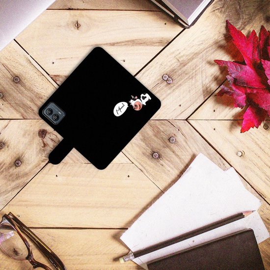 Housse en Cuir Premium Flip Case Portefeuille Etui pour Motorola Moto G53 Portefeuille Vache