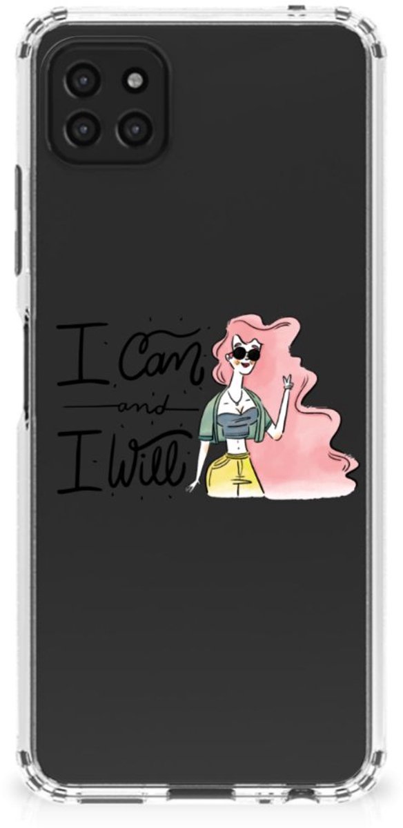 Samsung Galaxy A22 5G Stevig Bumper Hoesje i Can