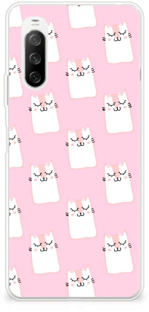 Sony Xperia 10 III TPU Hoesje Sleeping Cats