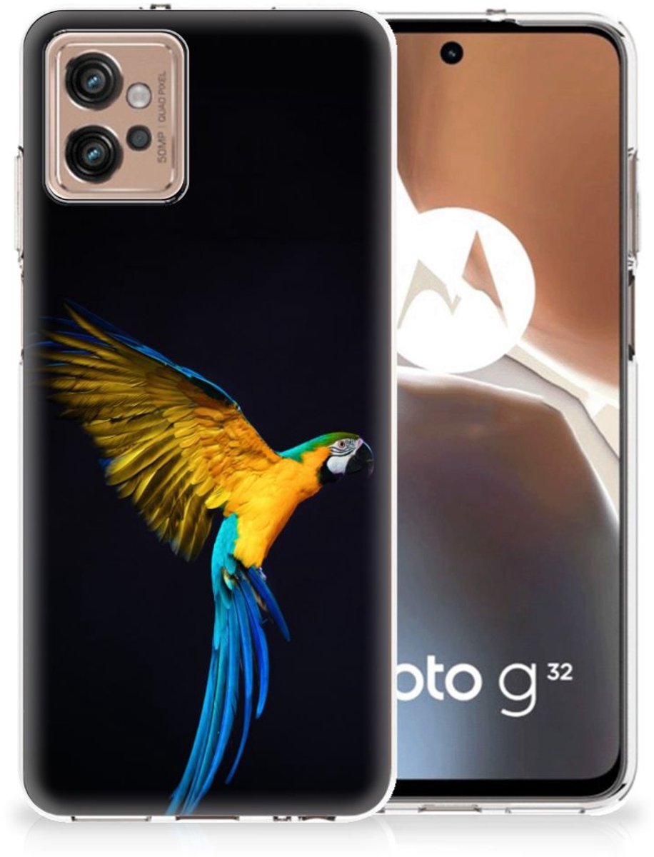 Motorola Moto G32 TPU Hoesje Papegaai