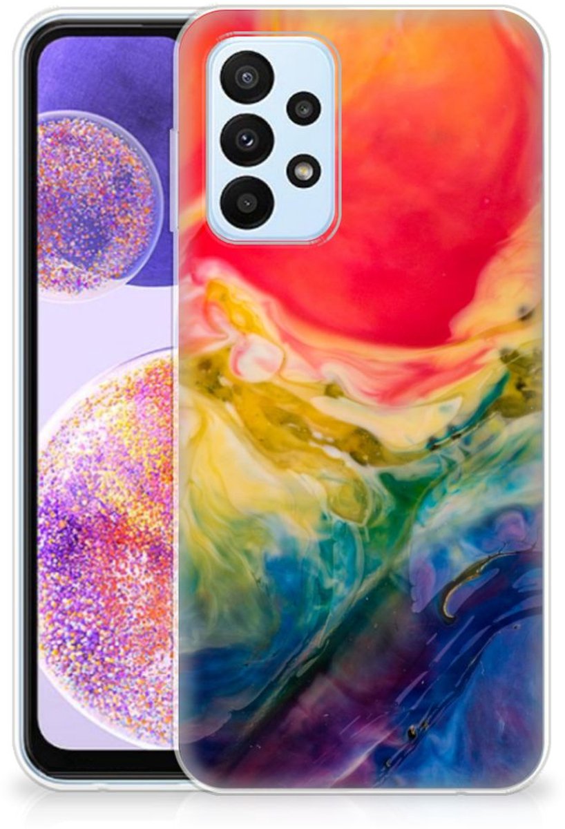 Hoesje maken Samsung Galaxy A23 Watercolor Dark