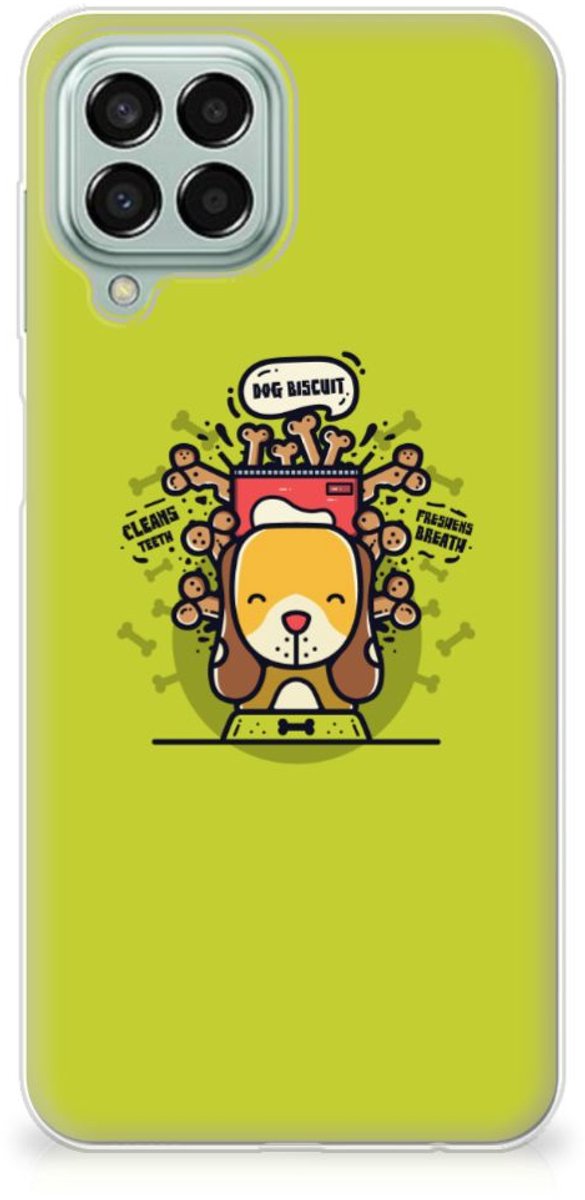 Samsung Galaxy M33 Telefoonhoesje met Naam Doggy Biscuit