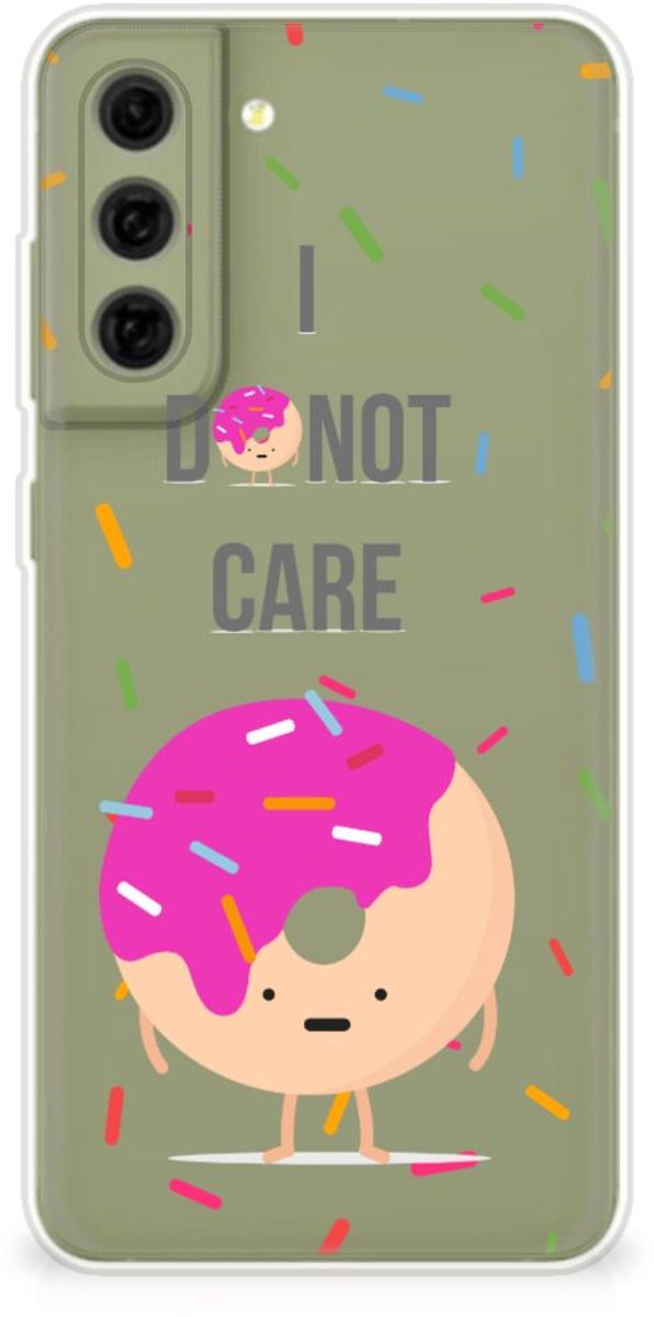 Samsung Galaxy S21FE Siliconen Case Donut Roze