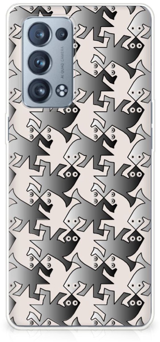OPPO Reno 6 Pro Plus 5G TPU Hoesje Salamander Grey