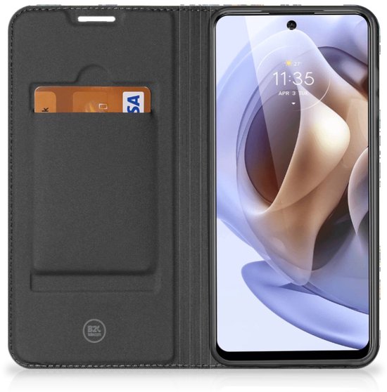 Coque Motorola Moto G31 | G41 Bookcase Baroque Fleur