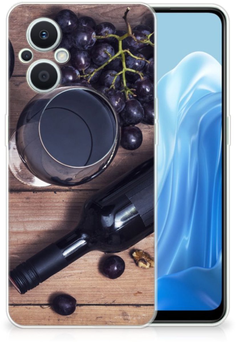 OPPO Reno8 Lite Siliconen Case Wijn