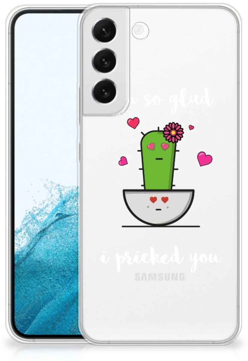 Samsung Galaxy S22 Plus Telefoonhoesje met Naam Cactus Glad