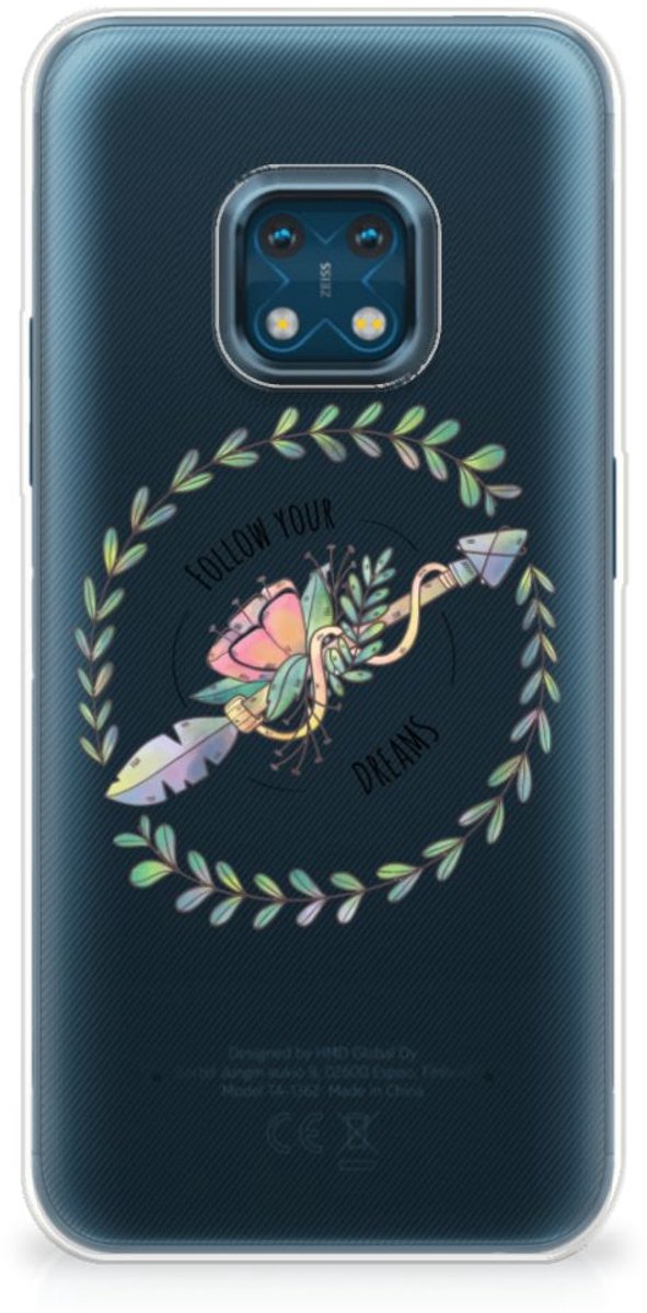 Nokia XR20 Telefoonhoesje met Naam Boho Dreams