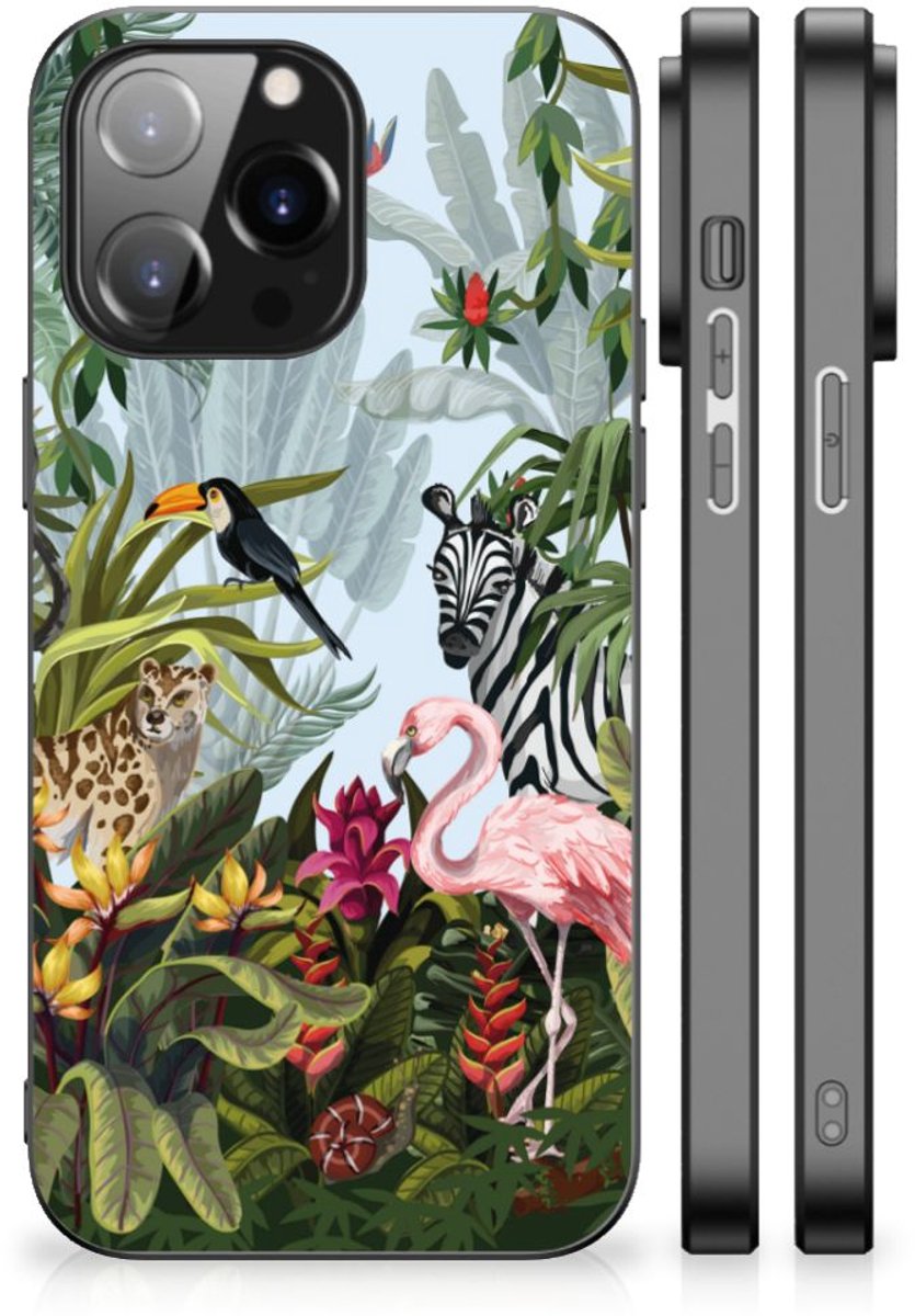 Dierenprint Telefoonhoesje voor iPhone 14 Pro Max Jungle