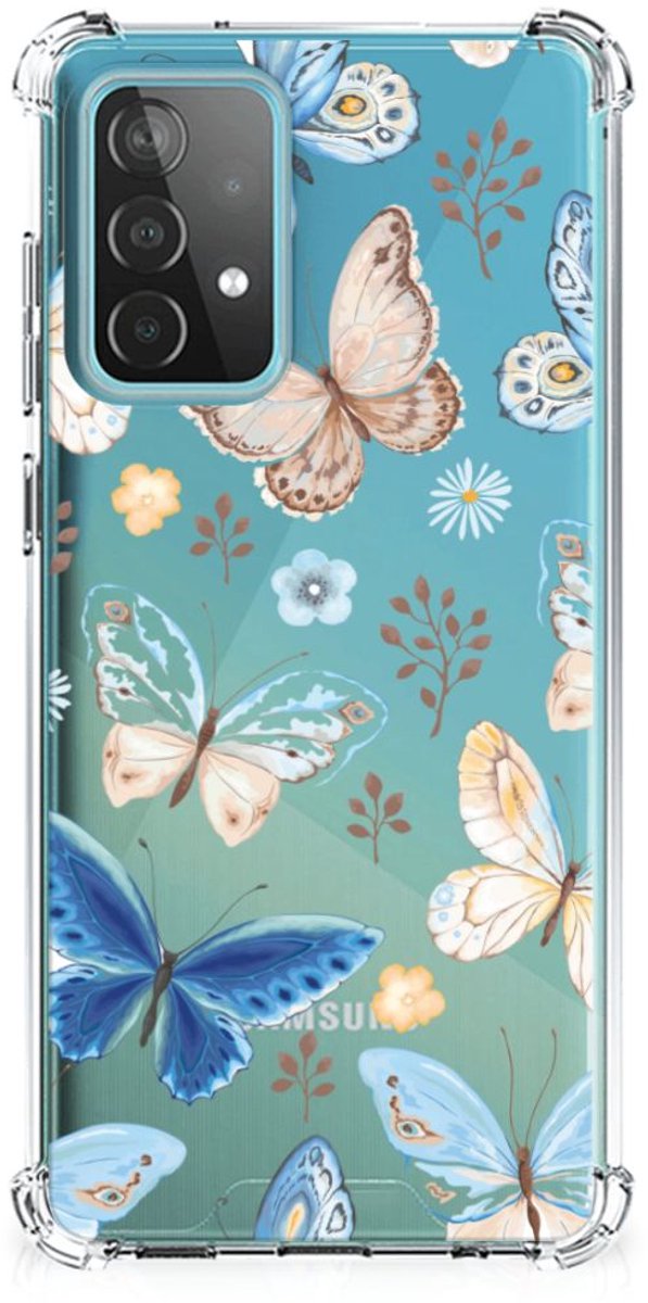 TPU Case Anti-Shock voor Case Anti-shock voor Samsung Galaxy A52 4G/5G Vlinder