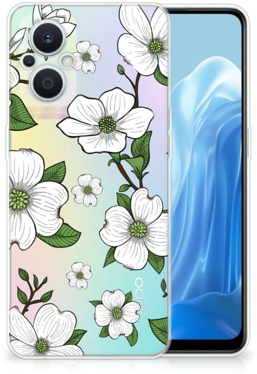 OPPO Reno8 Lite TPU Case Dogwood Flowers
