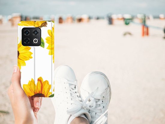 Smart Cover voor OnePlus 10 Pro Zonnebloemen