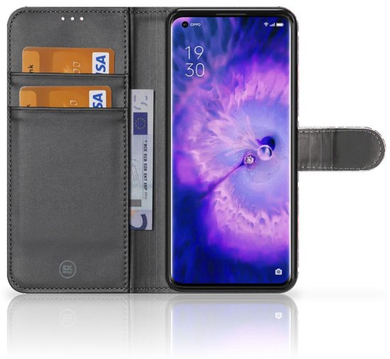 Étui pour téléphone portable OPPO Find X5 Bookcase Aztec Violet