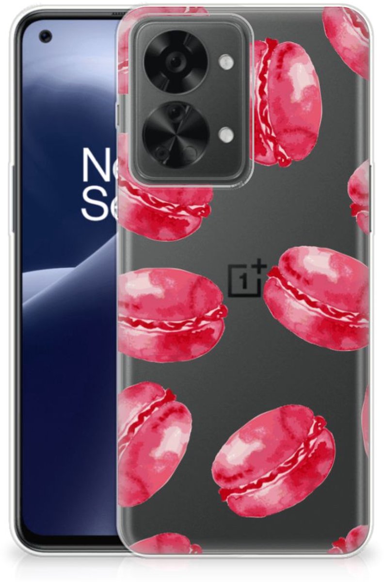 OnePlus Nord 2T Siliconen Case Pink Macarons