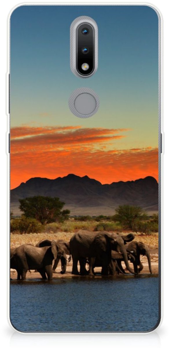 Nokia 2.4 TPU Hoesje Olifanten