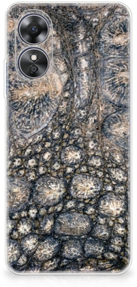 OPPO A17 TPU Hoesje Krokodillenprint