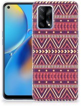 OPPO A74 4G TPU bumper Aztec Paars
