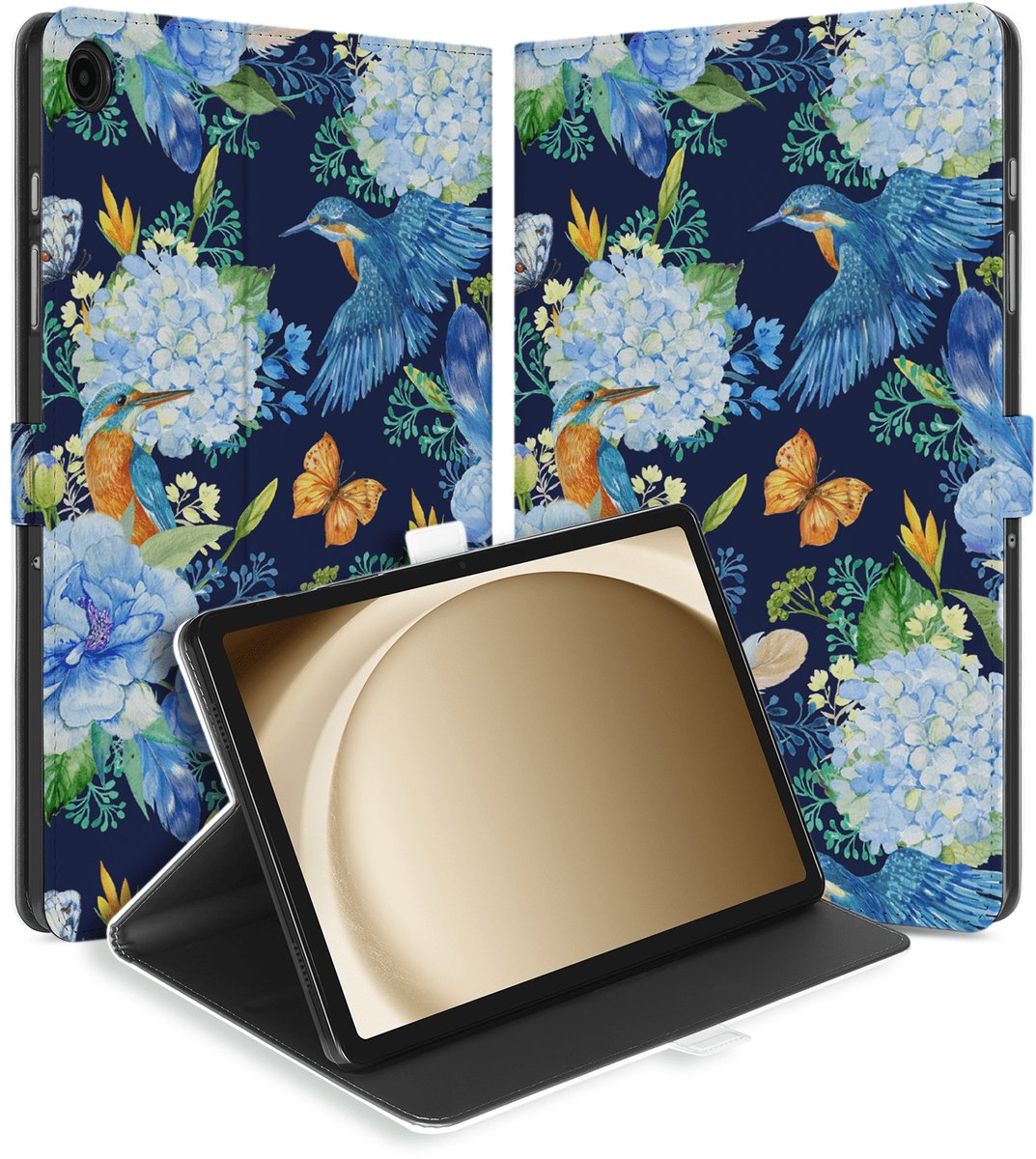 Book Case voor Samsung Galaxy Tab A9 Plus Tablethoesje IJsvogel