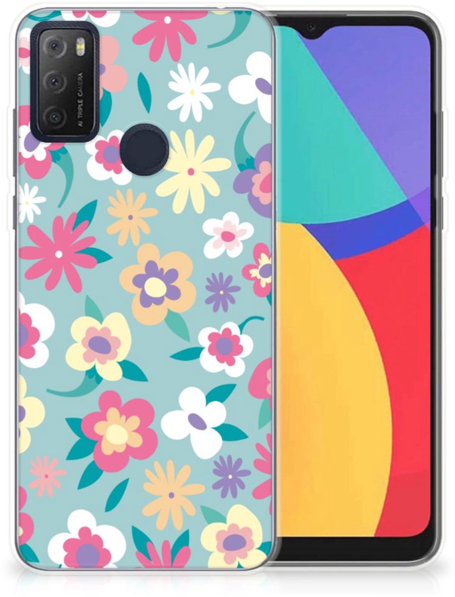 Alcatel 1S (2021) TPU Case Flower Power