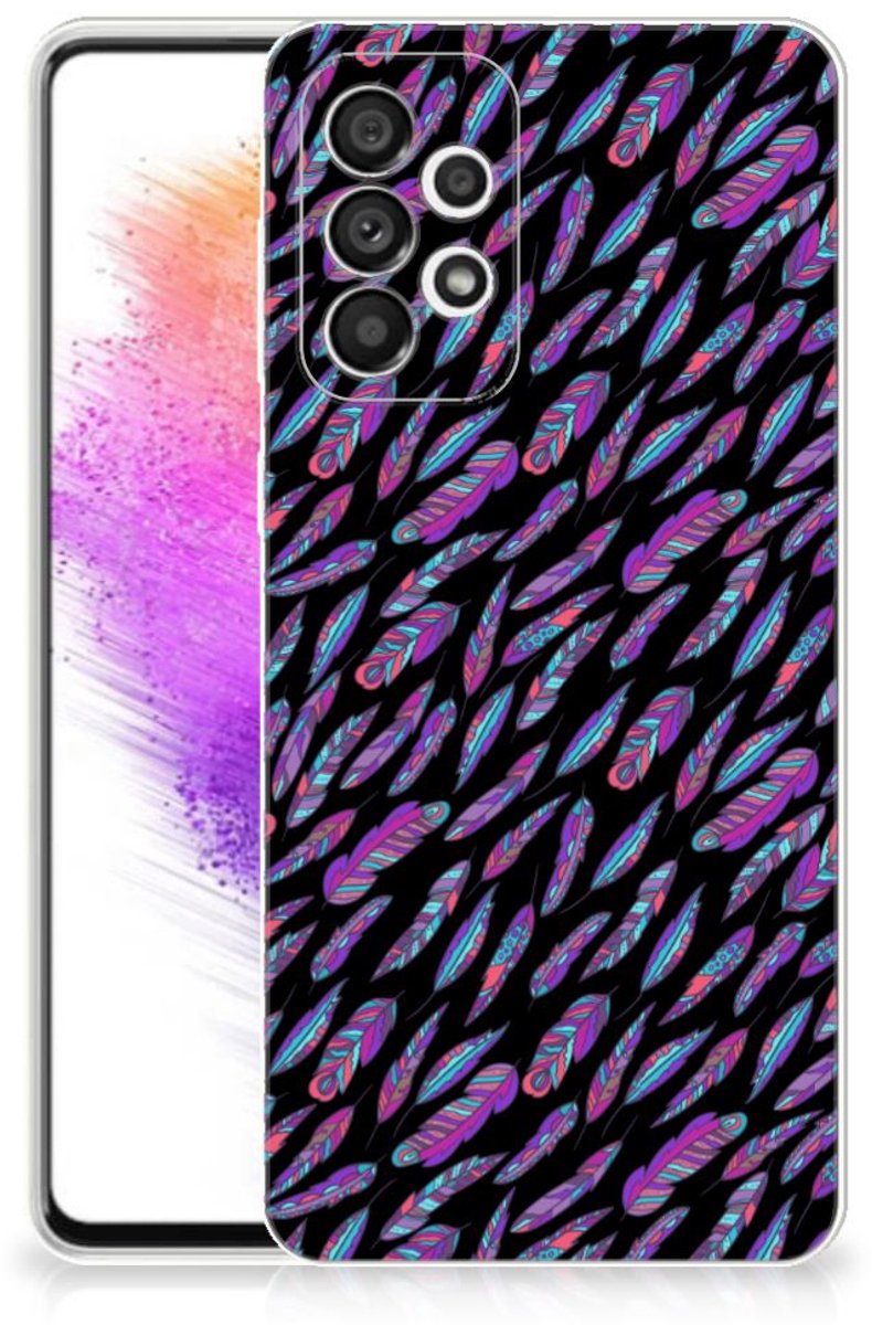 Samsung Galaxy A73 5G TPU bumper Feathers Color