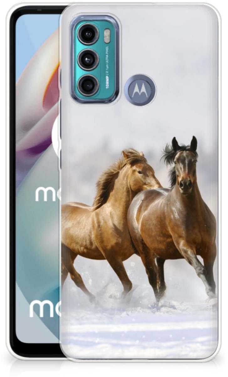 Motorola Moto G60 TPU Hoesje Paarden
