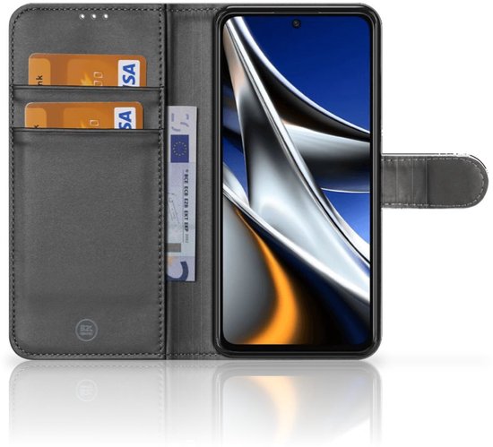 PU Cuir Premium Flip Case pour Xiaomi Poco X4 Pro 5G Coque Téléphone Crâne Cheveux