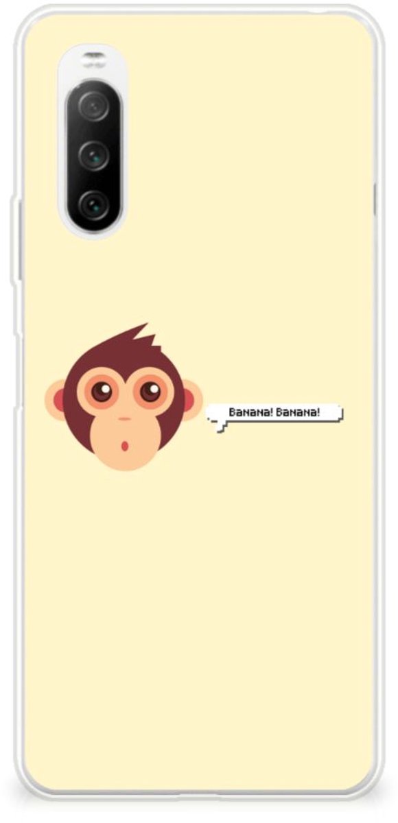 Sony Xperia 10 III Telefoonhoesje met Naam Monkey