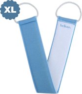 Helioux® Back Scrubber - Back Scrubber - Gant exfoliant - Gant de gommage - Pour le corps, le dos et les épaules - Enlève les cellules mortes de la peau ou l'autobronzant - Blauw