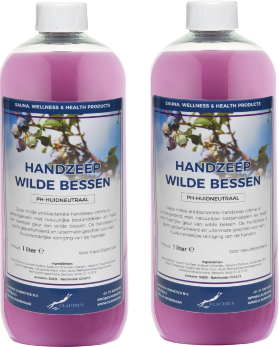 Handzeep Wilde Bessen 1 liter - set van 2 stuks