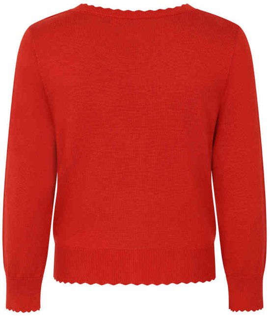 Banned - Cardigan festonné Thelma - XL - Rouge