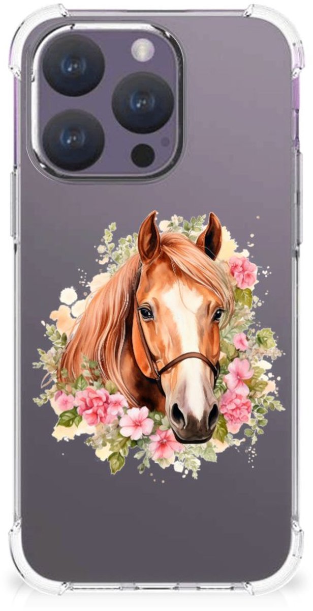 Case Anti-shock voor iPhone 15 Pro Paard