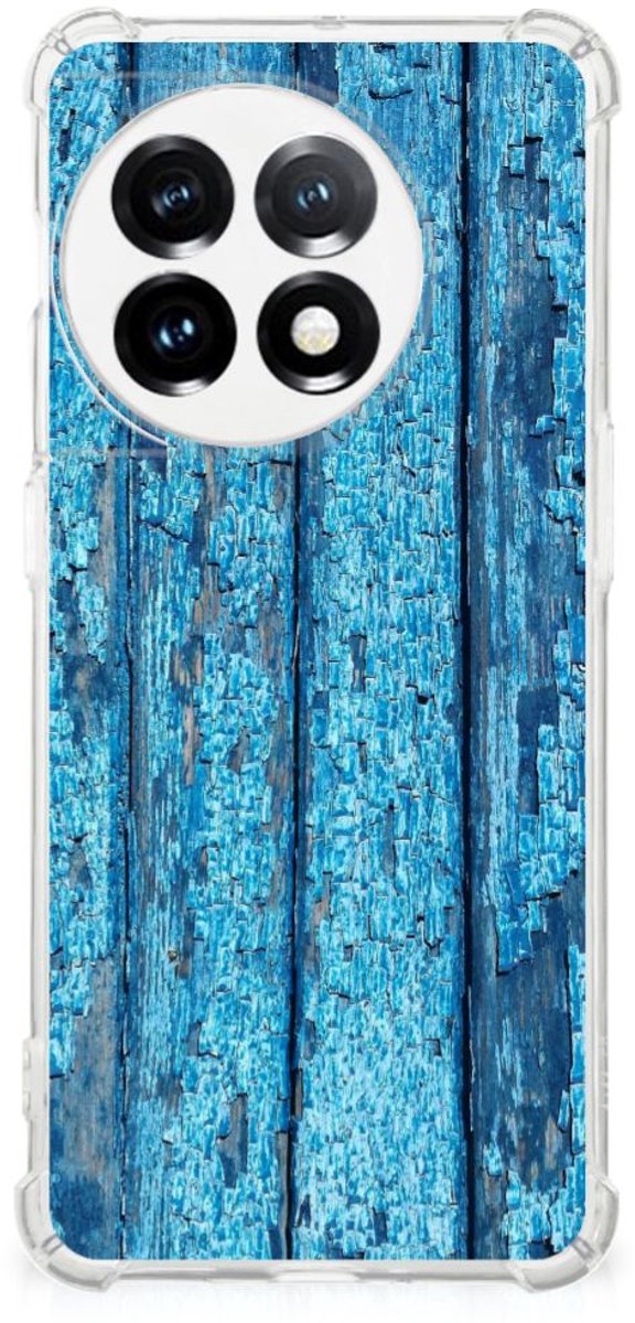 OnePlus 11 Stevig Telefoonhoesje Wood Blue