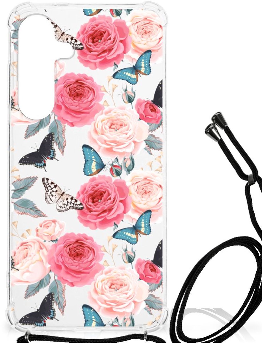 Samsung Galaxy S24 Plus Case Butterfly Roses