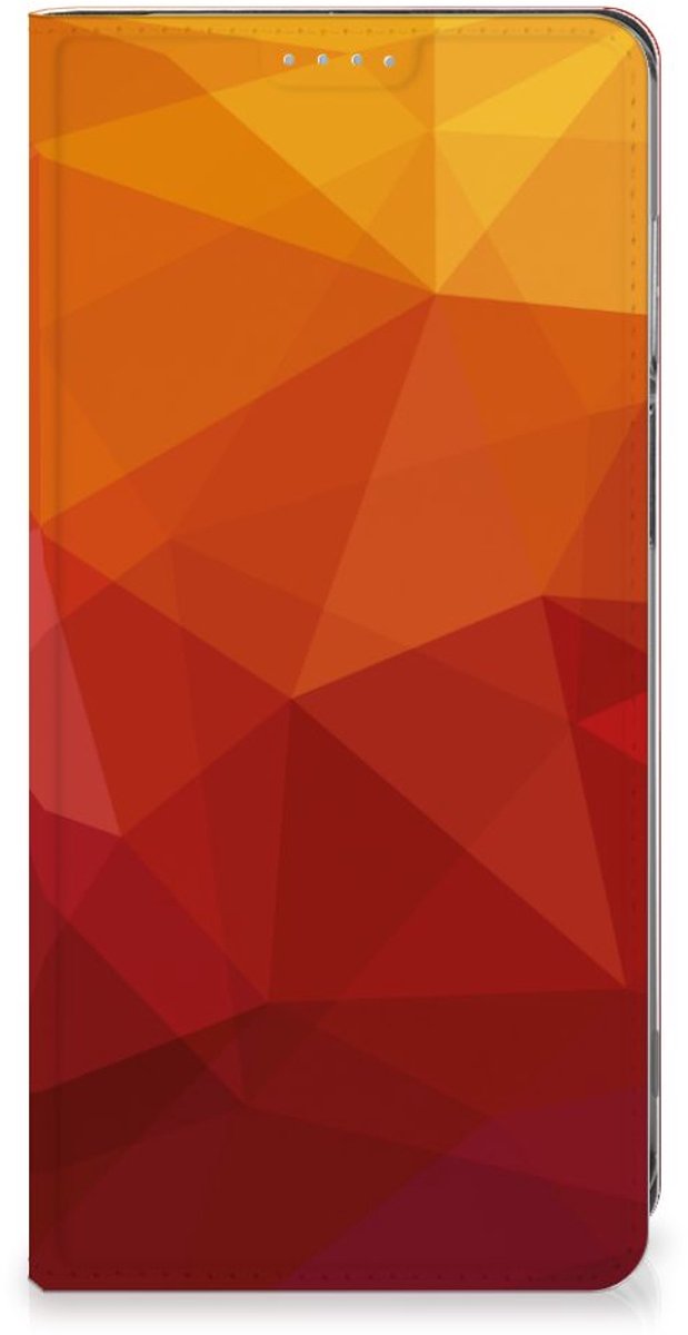 Stand Case voor Motorola Moto G62 5G Polygon Red