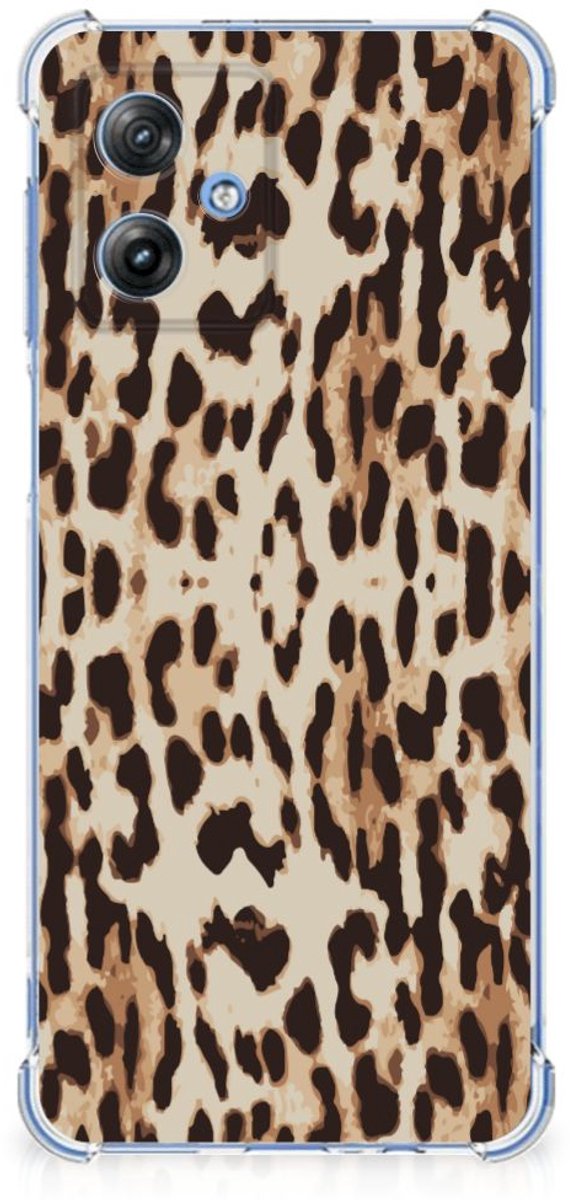 Motorola Moto G54 Case Anti-shock Leopard