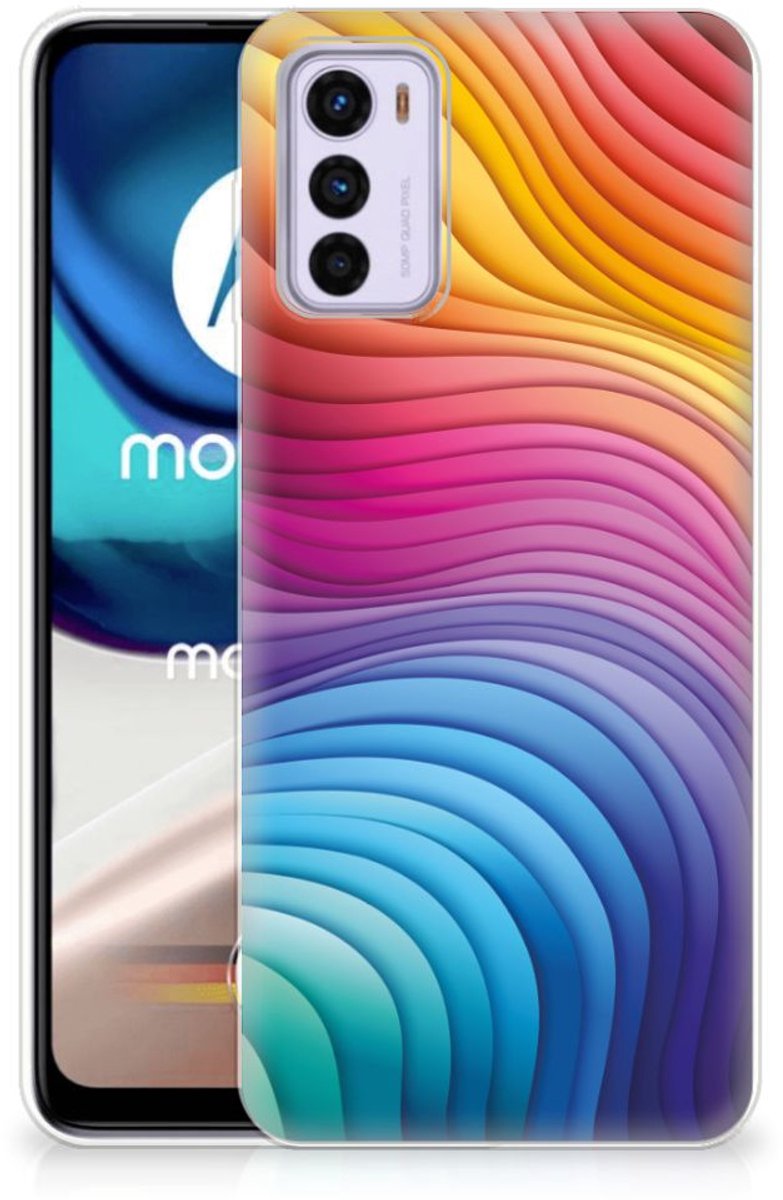 TPU Hoesje voor Motorola Moto G42 Regenboog