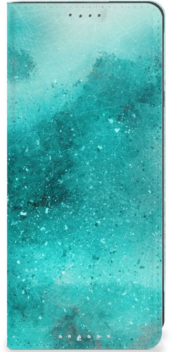 Standcase Hoesje voor Bookcase Sony Xperia 5 V Painting Blue