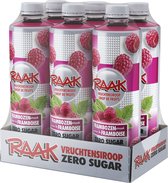 RAAK Vruchtensiroop - Framboos - Zero - 6 x 750 ml