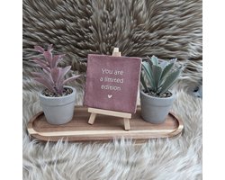 Robuust Wenstegeltje – You Are a Limited Edition – Hip trendy tegeltje – Oudroze Keramiek met Beige Tekst – 10x10 cm – Uniek Cadeau voor Vriendin, Juf, Tante, Zus of Collega – Stijlvolle Woondecoratie met Boodschap – Trendy nu Robuust Wenstegeltje – You Are a Limited Edition – Hip trendy tegeltje – Oudroze Keramiek met Beige Tekst – 10x10 cm – Uniek Cadeau voor Vriendin, Juf, Tante, Zus of Collega – Stijlvolle Woondecoratie met Boodschap – Trendy nu