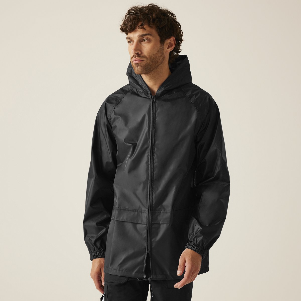 Jas Hiking Heren Waterproof Pro Stormbreak Zwart