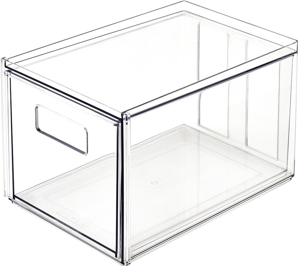So Clever x Vacane Opbergbak small met Lade - Transparant - Stapelbaar | BPA-vrij