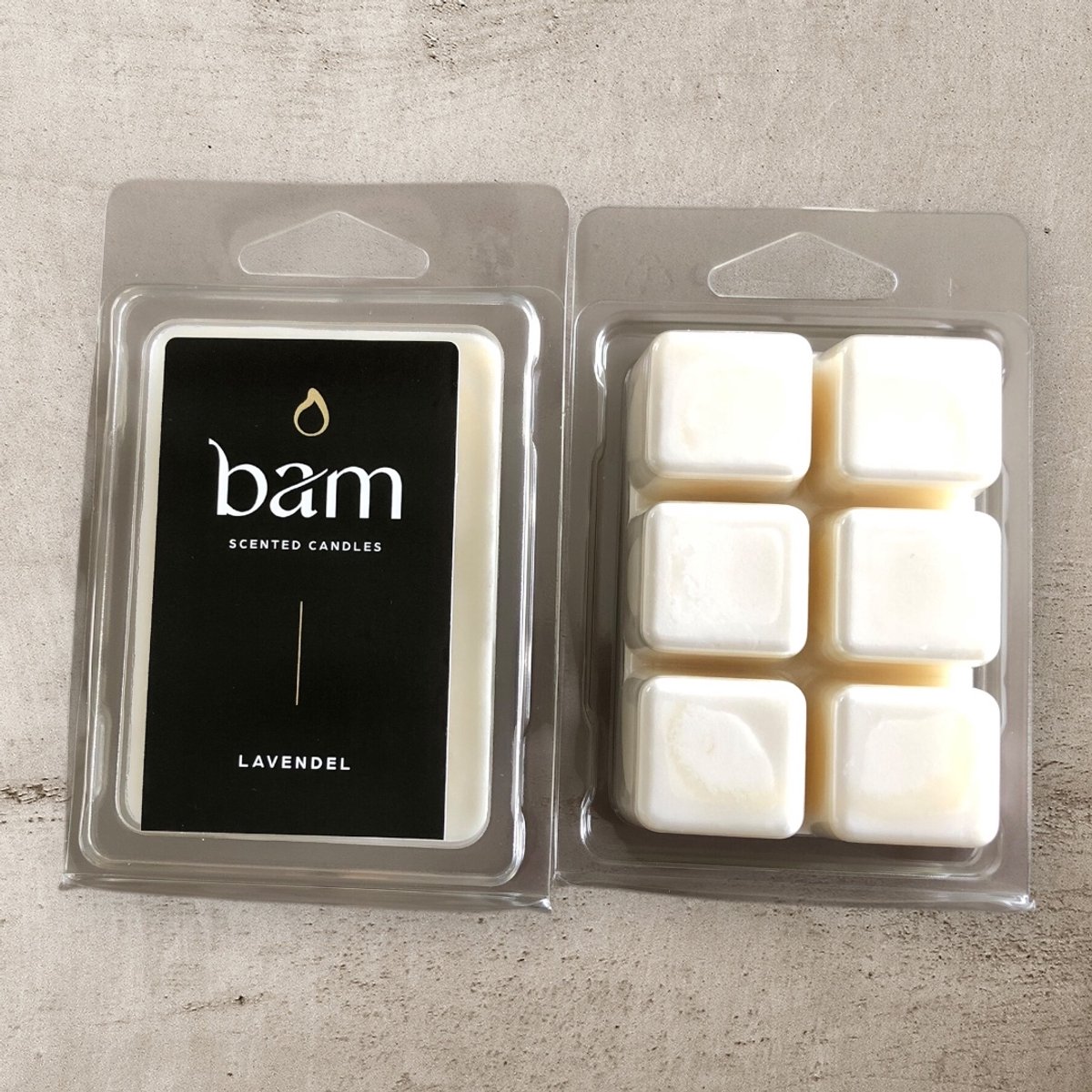 BAM waxmelt LAVENDEL - Geurwax van Natuurlijke Zonnebloemwas – Vegan Wax Melts – Sterk Geurend – Voor Waxbrander – Handgemaakt in België