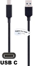 OneOne 3,2m USB C kabel. Sterke 60W laadkabel. Stevig oplaadkabel snoer past op Startech M2E1BMU31C, M2E1BRU31C / Eaget G70, M1 SSD