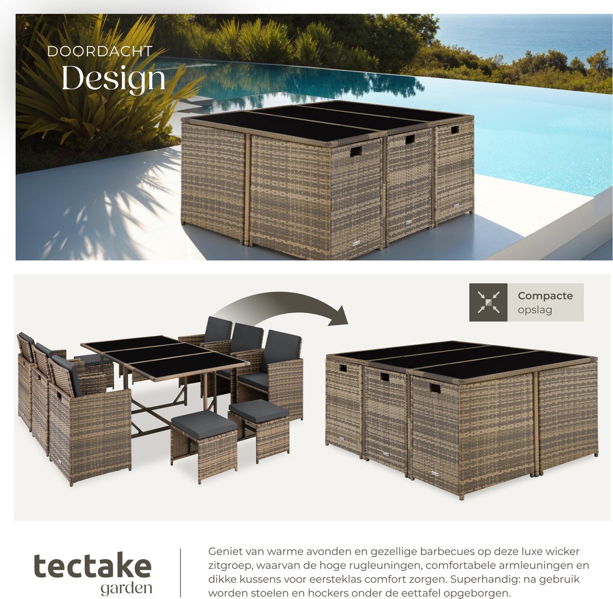 tectake tectake Malaga tuinset - afbeelding 3