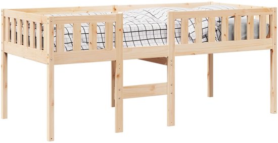vidaXL Lit enfant sans matelas Pin massif 75x190 cm